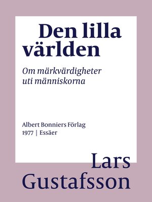 cover image of Den lilla världen